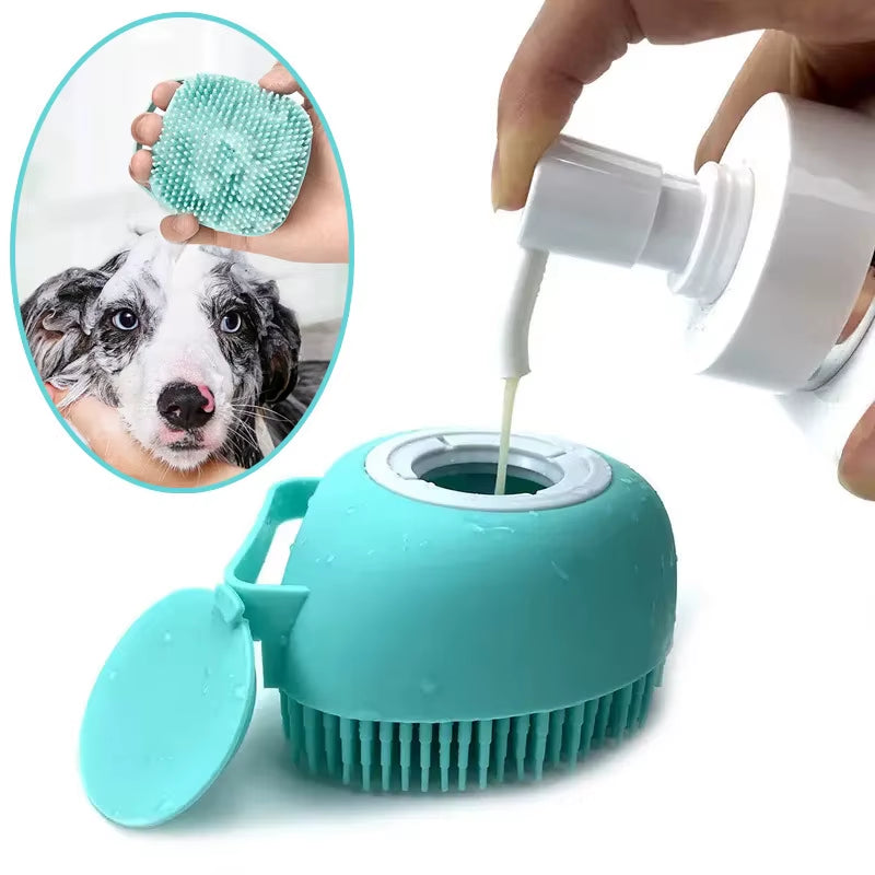 Bathroom Puppy Big Dog Cat Bath Massage Gloves Brush Soft Safety Silicone Pet Accessories for Dogs Cats Tools Mascotas Products