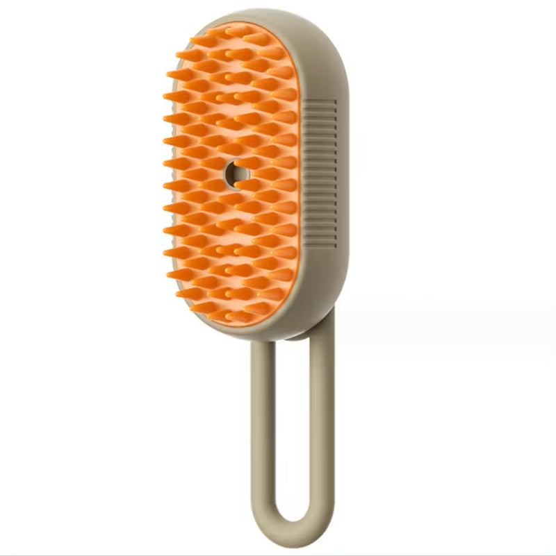 Electric Pet Spray Comb for Cats and Dogs - One-Button Hair Removal and Massage Brush with Anti-Flying Function