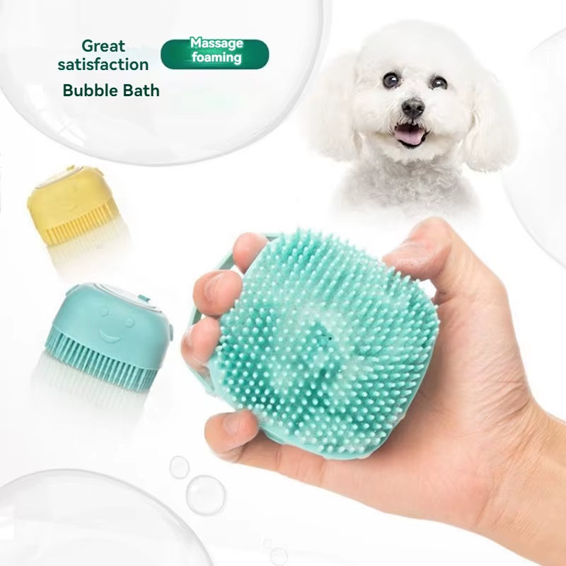 Bathroom Puppy Big Dog Cat Bath Massage Gloves Brush Soft Safety Silicone Pet Accessories for Dogs Cats Tools Mascotas Products